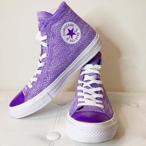 converse flyknit purple